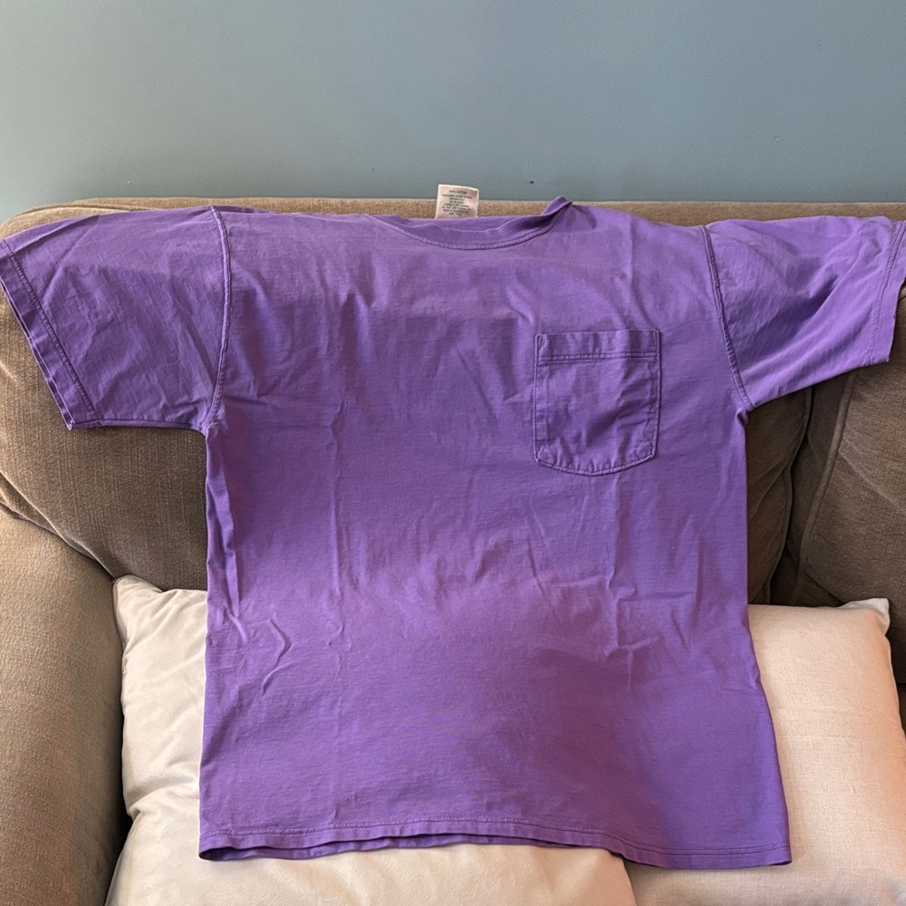 🟢 Men’s L.L.Bean Russell Athletic Purple T-Shirt With Pocket, Purple